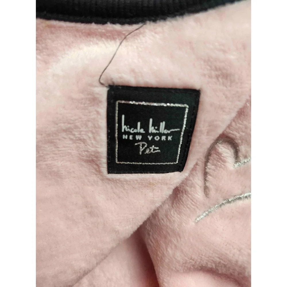 Nicole Miller New York Pet Apparel Pajamas Medium Pink Velour Dog Cat NWT